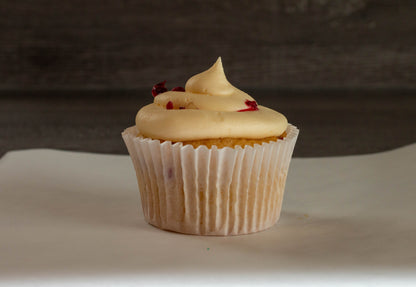 White Chocolate & Raspberry Cupcake