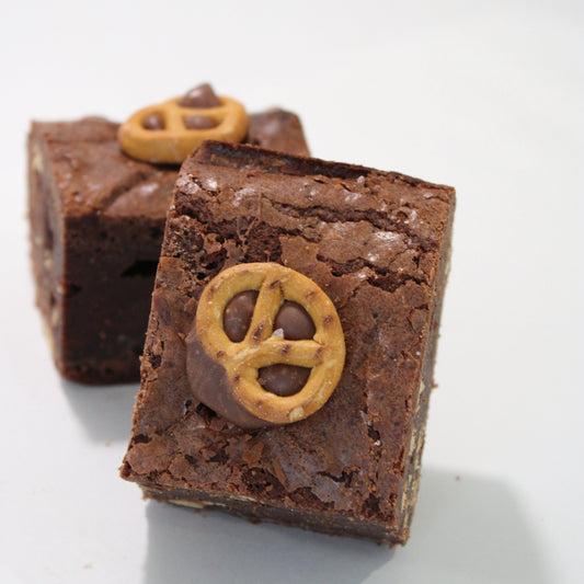 Salted Pretzel Brownie
