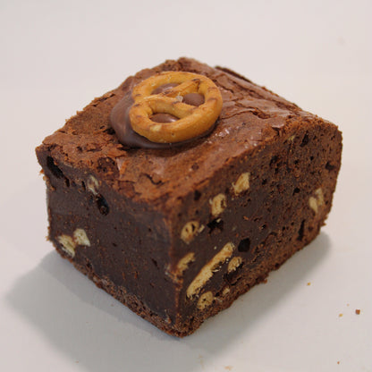 Salted Pretzel Brownie